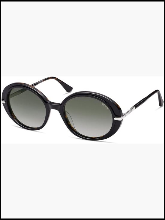 Oversized Round Polarized Acetate Frame Retro Vintage Sunglasses main image 4